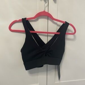Fabletics Black Cross-Back Sports Bra